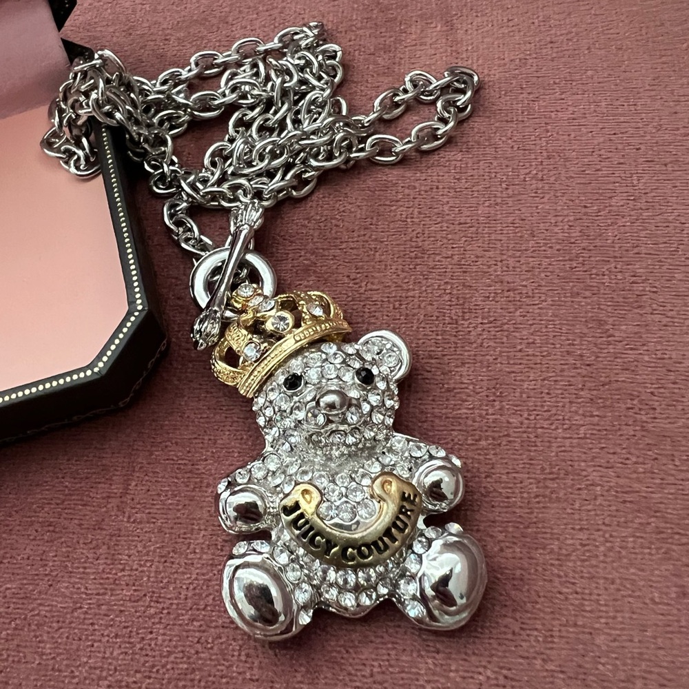 Juicy Couture King Bear Necklace Chain With Box View 4